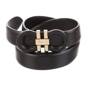 Black Gold Hardware Ferragamo Belt medium